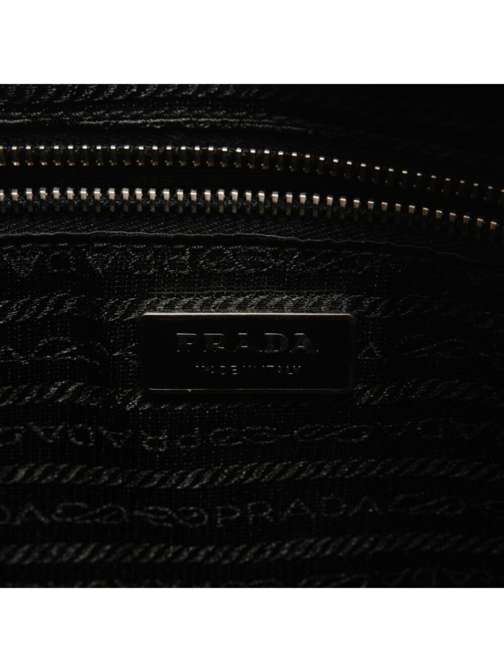 Prada Shoulder Bag Tessuto Gaffre Saffiano Leather - Picture 9 of 10